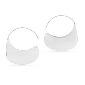 Disk hoop earrings NWOT